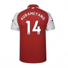 Arsenal Fotbollströjor Aubameyang 14 Hemma tröja 2017/18 Kortärmad