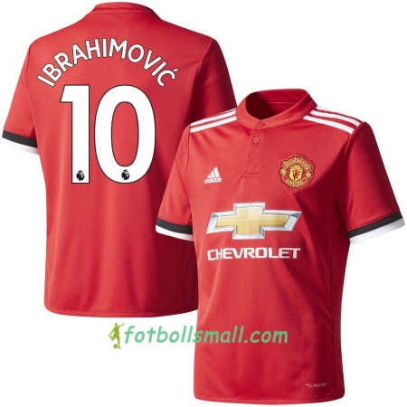 Manchester United Fotbollströjor Ibrahimovic 10 Hemma tröja 2017/18 Kortärmad