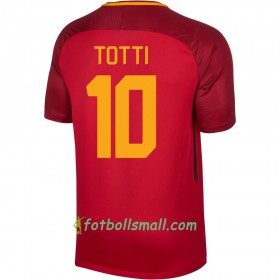 AS Roma Fotbollströjor Totti 10 Hemma tröja 2017/18 Kortärmad