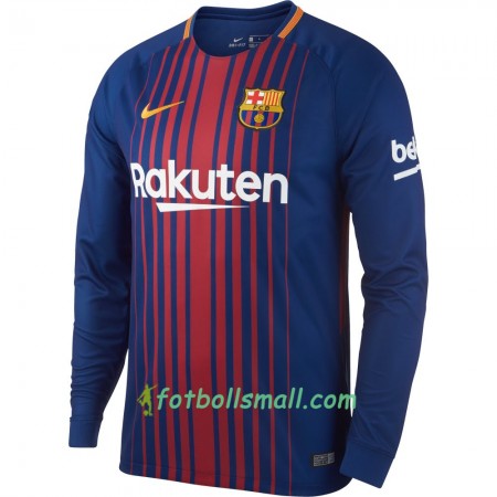 FC Barcelona Fotbollströjor Hemma tröja 2017/18 Långärmad