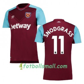 West Ham United Fotbollströjor SNODGRASS Hemma tröja 2017/18 Kortärmad