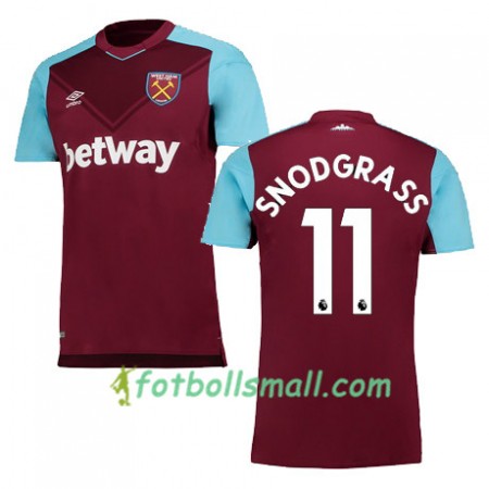 West Ham United Fotbollströjor SNODGRASS Hemma tröja 2017/18 Kortärmad