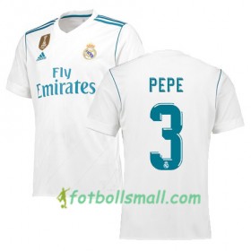 Real Madrid Fotbollströjor PEPE 3 Hemma tröja 2017/18 Kortärmad