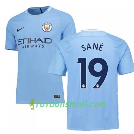 Manchester City Fotbollströjor SANE 19 Hemma tröja 2017/18 Kortärmad