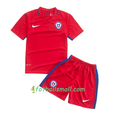 Chile Fotbollströjor Barn Hemma tröja 2016/17 Kortärmad