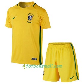 Brasilien Fotbollströjor Barn Hemma tröja 2016/17 Kortärmad
