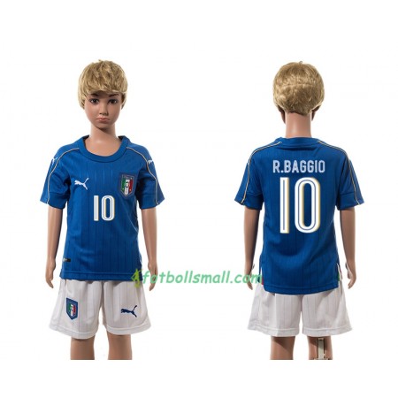 Italien Fotbollströjor Verratti 10 Barn Hemma tröja 2016 Kortärmad