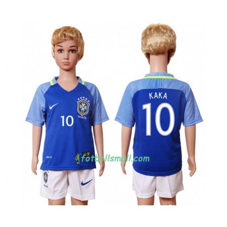 Brasilien Fotbollströjor Kaka 10 Barn Hemma tröja 2016 Kortärmad
