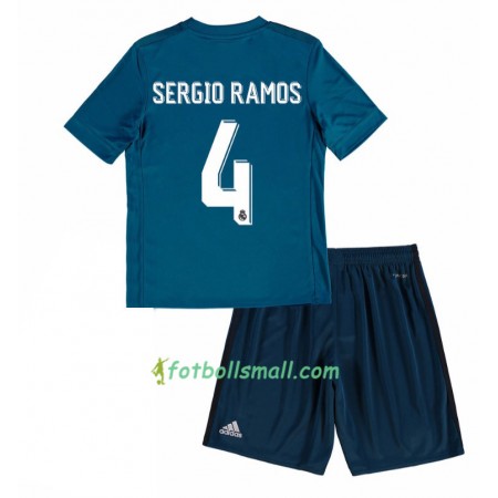 Real Madrid Fotbollströjor Sergio Ramos 4 Barn Tredje tröja 2017/18 Kortärmad