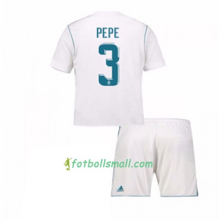 Real Madrid Fotbollströjor Pepe 3 Barn Hemma tröja 2017/18 Kortärmad