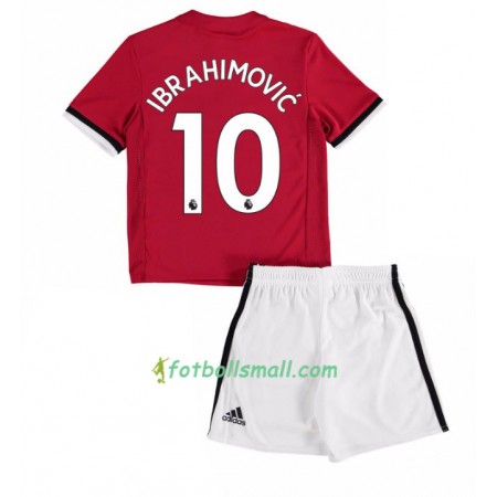 Manchester United Fotbollströjor Zlatan Ibrahimovic 10 Barn Hemma tröja 2017/18 Kortärmad