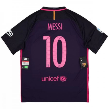 Barcelona Messi 10 2016-17 Fotbollströjor Retro Borta tröja Kortärmad