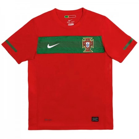Portugal 2010 Fotbollströjor Retro Hemma tröja Kortärmad