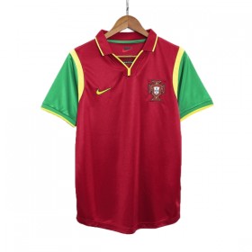 Portugal Fotbollströjor Retro Hemma tröja 1998 Kortärmad