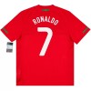 Portugal Ronaldo 7 2010 Fotbollströjor Retro Hemma tröja Kortärmad