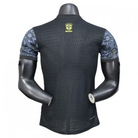 Brasilien Special Fotbollströjor 2025 Svart Kortärmad