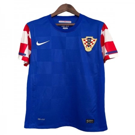 Kroatien 2010 Fotbollströjor Retro Borta tröja Kortärmad