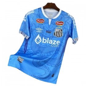 Santos FC Dragon Fotbollströjor 2025-26 Blå Kortärmad