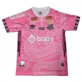 Santos FC Dragon Fotbollströjor 2025-26 Rosa Kortärmad