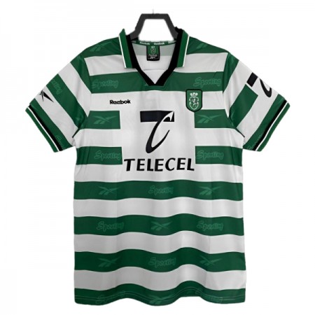 Sporting CP 1999-2000 Fotbollströjor Hemma tröja Kortärmad