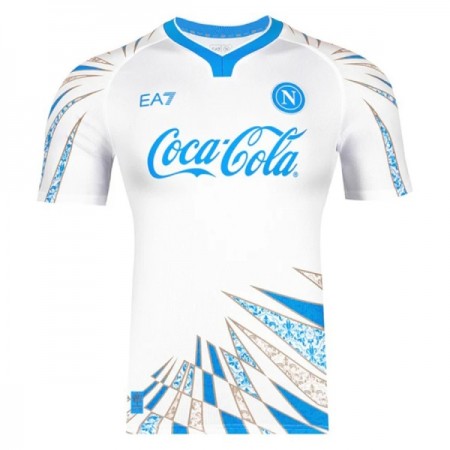 SSC Napoli Pre-Match Fotbollströjor 2025-26 Vit Kortärmad