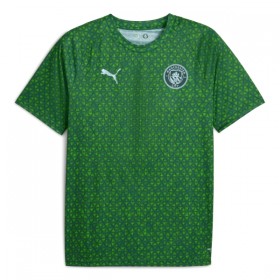 Manchester City Pre-Match Fotbollströjor 2025-26 Grön Kortärmad