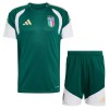 Italien Barn World Cup 2026 Tränings tröjor Grön Kortärmad