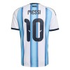 Argentina Messi 10 Fotbollströjor Hemma tröja World Cup 2026 Kortärmad