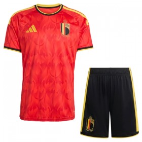 Belgien Fotbollströjor Barn Hemma tröja World Cup 2026 Kortärmad