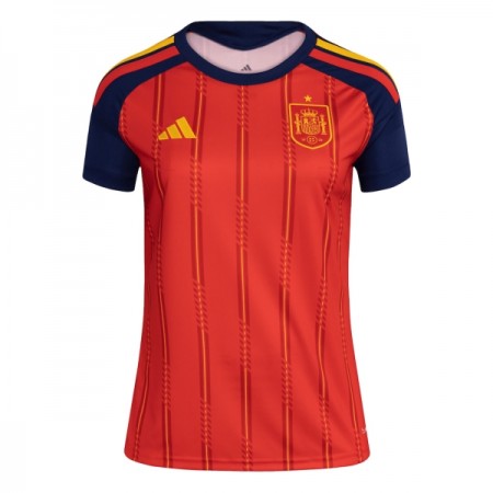 Spanien Fotbollströjor Dam Hemma tröja World Cup 2026 Kortärmad
