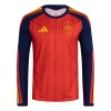 Spanien Fotbollströjor Hemma tröja World Cup 2026 Långärmad