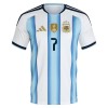 Argentina De Paul 7 Fotbollströjor Hemma tröja World Cup 2026 Kortärmad
