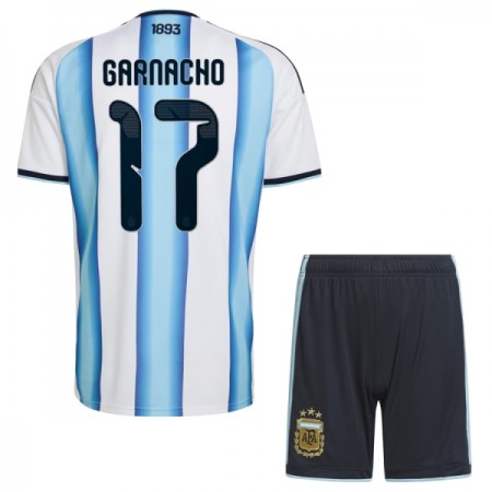 Argentina Garnacho 17 Fotbollströjor Barn Hemma tröja World Cup 2026 Kortärmad
