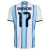 Argentina Garnacho 17 Fotbollströjor Barn Hemma tröja World Cup 2026 Kortärmad