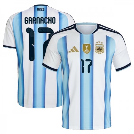 Argentina Garnacho 17 Fotbollströjor Hemma tröja World Cup 2026 Kortärmad