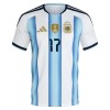 Argentina Garnacho 17 Fotbollströjor Hemma tröja World Cup 2026 Kortärmad