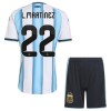 Argentina Lautaro Martinez 22 Fotbollströjor Barn Hemma tröja World Cup 2026 Kortärmad