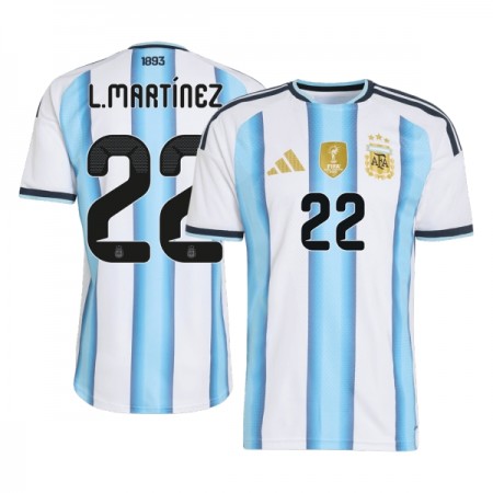 Argentina Lautaro Martinez 22 Fotbollströjor Hemma tröja World Cup 2026 Kortärmad