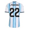 Argentina Lautaro Martinez 22 Fotbollströjor Hemma tröja World Cup 2026 Kortärmad