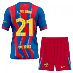 FC Barcelona F. De Jong 21 Fotbollströjor Barn Fjärde tröja 2025-26 Kortärmad