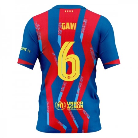 FC Barcelona Gavi 6 Fotbollströjor Fjärde tröja 2025-26 Kortärmad