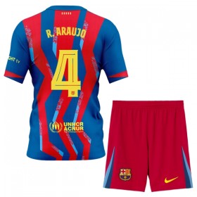 FC Barcelona R. Araujo 4 Fotbollströjor Barn Fjärde tröja 2025-26 Kortärmad