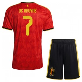 Belgien De Bruyne 7 Fotbollströjor Barn Hemma tröja World Cup 2026 Kortärmad