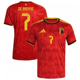 Belgien De Bruyne 7 Fotbollströjor Hemma tröja World Cup 2026 Kortärmad