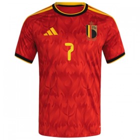 Belgien De Bruyne 7 Fotbollströjor Hemma tröja World Cup 2026 Kortärmad