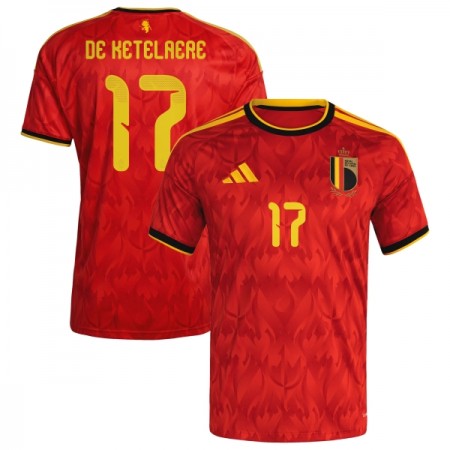 Belgien De Ketelaere 17 Fotbollströjor Hemma tröja World Cup 2026 Kortärmad