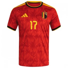 Belgien De Ketelaere 17 Fotbollströjor Hemma tröja World Cup 2026 Kortärmad