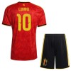 Belgien Lukaku 10 Fotbollströjor Barn Hemma tröja World Cup 2026 Kortärmad