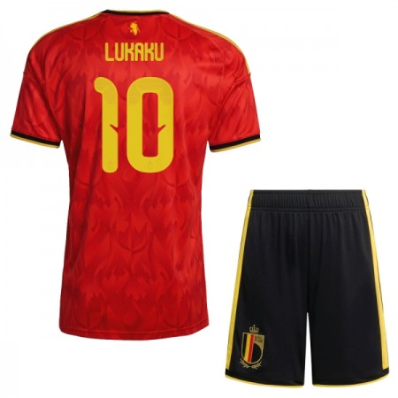 Belgien Lukaku 10 Fotbollströjor Barn Hemma tröja World Cup 2026 Kortärmad