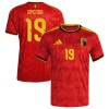 Belgien Openda 19 Fotbollströjor Hemma tröja World Cup 2026 Kortärmad